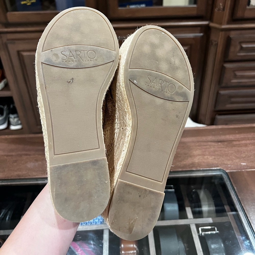 Sarto by Franco Sarto Metallic Espadrille Sandals - Picture 6 of 6